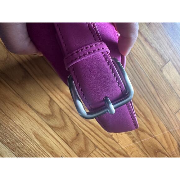 Vintage Ann Taylor Purple Suede Baguette Bag – Genuine Leather - Picture 4 of 8